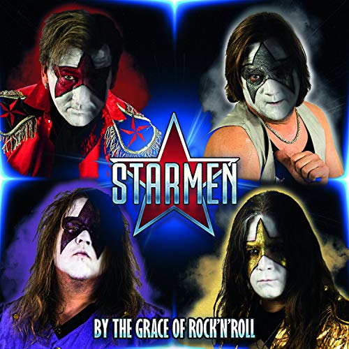 CD cover for Starmen, featuring four face-painted rock musicians.
