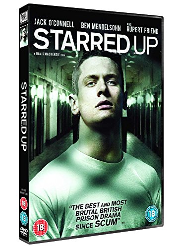 Starred Up" DVD cover featuring Jack O'Connell in a prison setting.