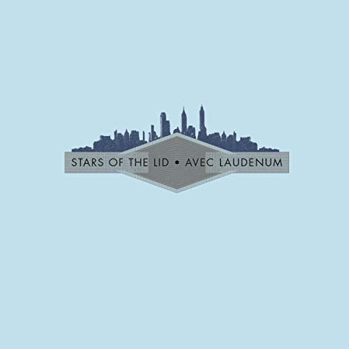 CD cover for Stars Of The Lid's "Avec Laudenum" with a skyline.