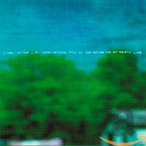 CD cover with pixelated green and blue abstract landscape and text.