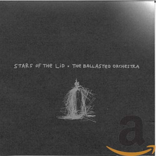 Dark CD cover for Stars Of The Lid’s “The Ballasted Orchestra” album.