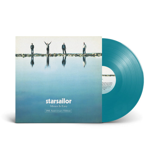 Starsailor’s “Silence Is Easy” 20th anniversary teal vinyl record.