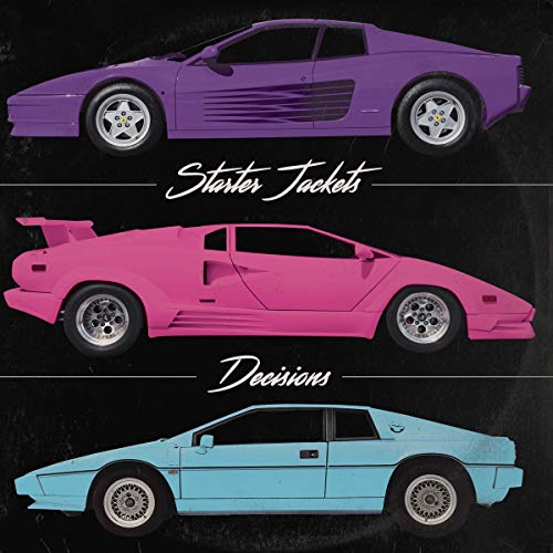 Album cover with three colorful sports cars stacked vertically.