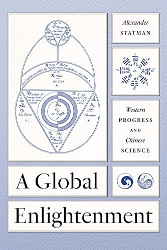 Book cover: “A Global Enlightenment” with diagrams and text in blue.