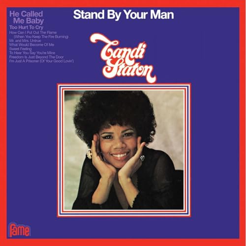 Candi Staton album cover, “Stand By Your Man,” featuring a portrait of the artist.