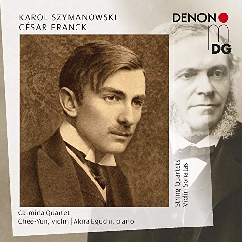 Vinyl record cover featuring a portrait of composer César Franck.
