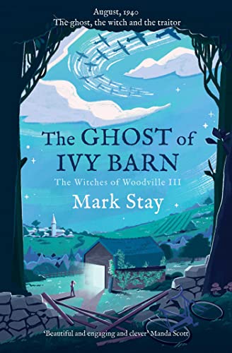 Book cover: barn scene with planes, text “The Ghost of Ivy Barn.”