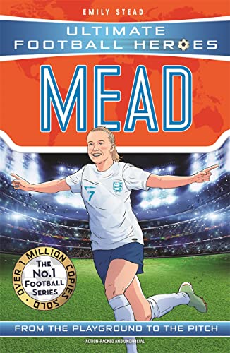 Book cover featuring an illustrated Beth Mead celebrating on a football pitch.