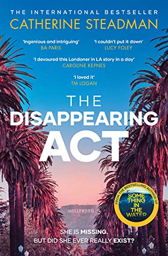 Book cover showing palm trees framing a distant Hollywood sign at sunset.