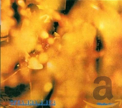 Abstract orange and yellow CD cover with blurred shapes and a white "a".