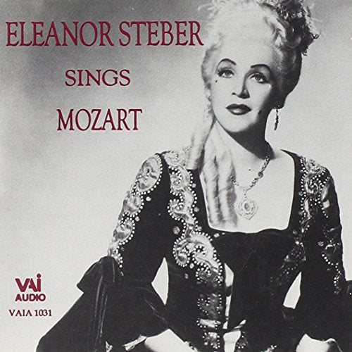 Eleanor Steber portrait on CD cover, singing Mozart, black and white.