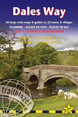 Cover of “Dales Way” guidebook featuring a stone bridge and sheep.