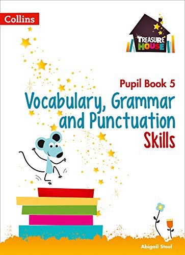 Pupil book cover with colorful text, mouse, and stacked books.