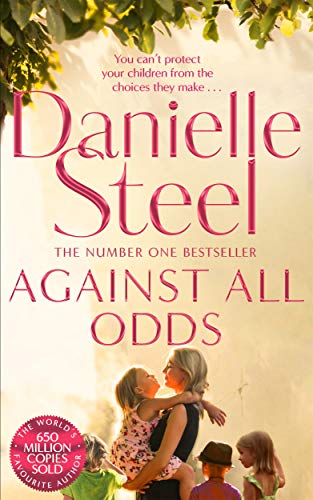 Book cover: “Against All Odds” by Danielle Steel, featuring a mother with children.