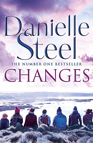 Book cover for “Changes” by Danielle Steel, showing people by the sea.