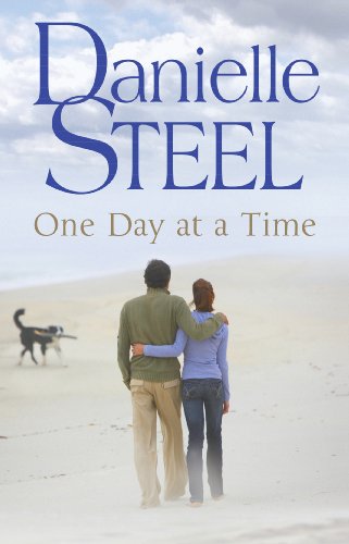 Book cover: couple walking a dog on a beach, cloudy sky.