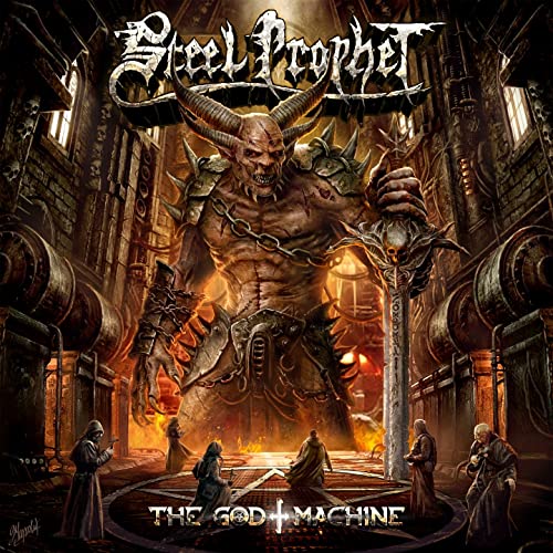 CD cover for Steel Prophet’s “The God Machine” featuring a demonic figure.