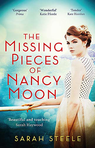 Book cover: woman in white dress overlooking a coastal town.