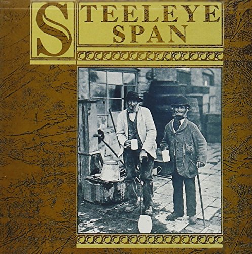 Steeleye Span CD cover: sepia-toned photo of two men with buckets.
