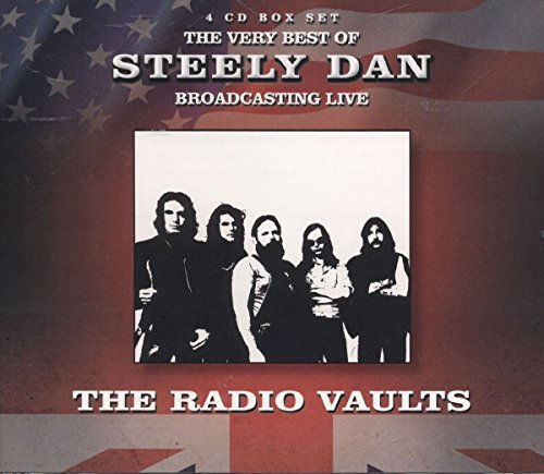 Steely Dan album cover featuring a black and white band photo.