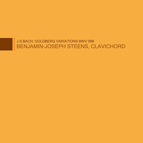 CD cover: orange background with text naming Bach's Goldberg Variations.