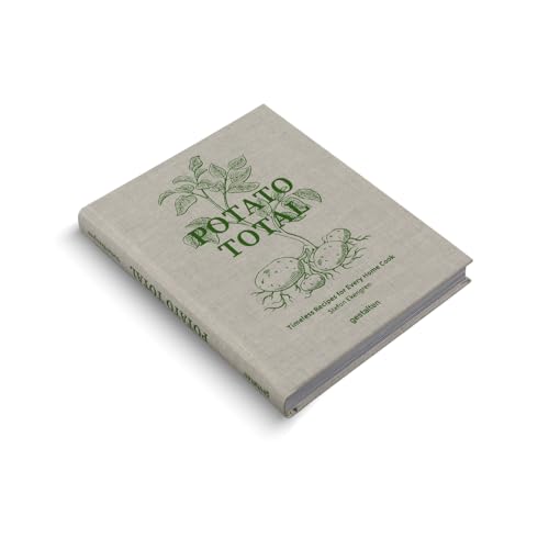 Beige cookbook titled "Potato Total" with potato and leaf illustrations.