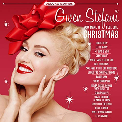 Gwen Stefani album cover with red bow and song list details.