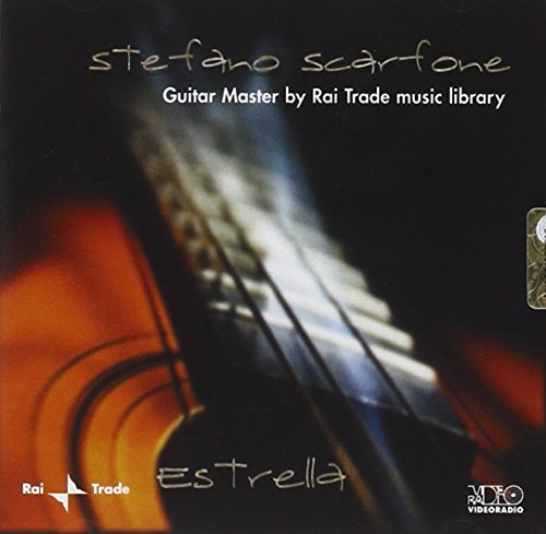 CD cover for Stefano Scarfone’s “Estrella,” featuring a guitar image.