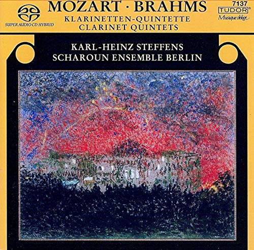 CD cover featuring abstract red and gold painting, “Steffens/Scharoun Ensemble.”