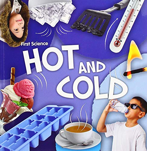 Book cover illustrating hot and cold temperatures with related images.