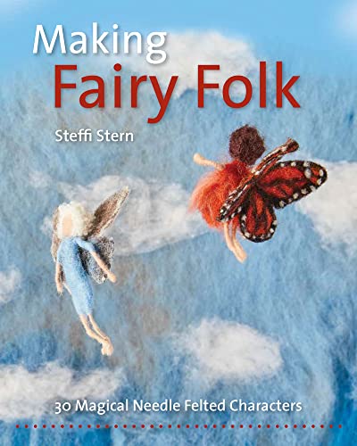 Book cover featuring two needle-felted fairies with butterfly wings.