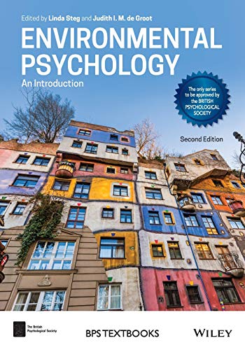 Book cover: “Environmental Psychology” with colorful buildings in the background.