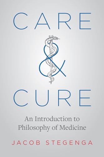 Book cover: "Care & Cure," featuring a caduceus symbol and blue text.