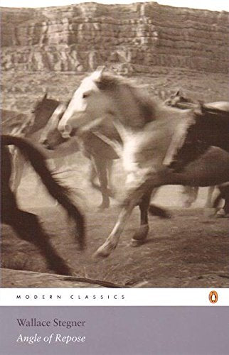 Book cover showing motion-blurred horses running against a rocky cliff background.