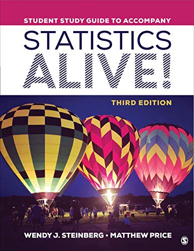 Book cover with colorful hot air balloons and text: "Statistics Alive!