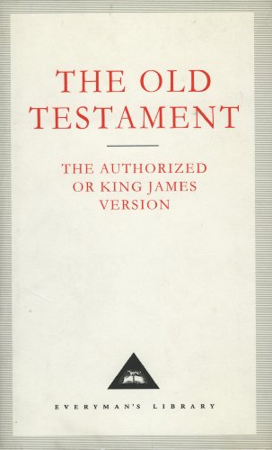 Cover of "The Old Testament" in red text, Everyman's Library edition.