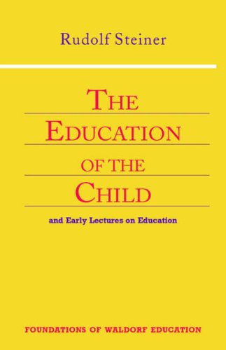 Yellow book cover with red text: "The Education of the Child.