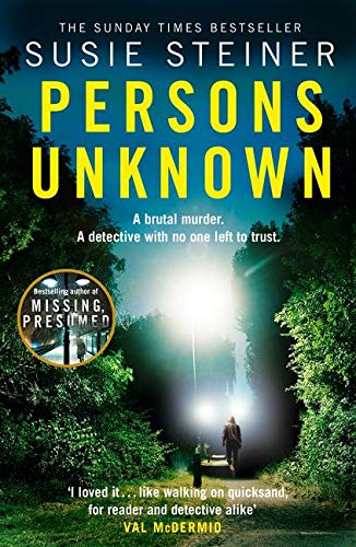 Book cover: “Persons Unknown” by Susie Steiner, featuring a shadowy street scene.