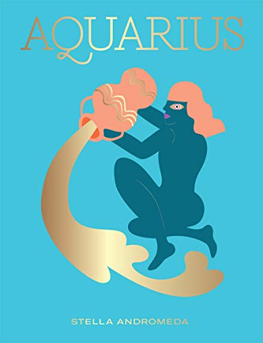 Book cover featuring a stylized illustration of the Aquarius zodiac sign.