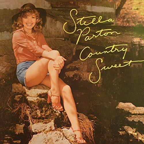 Stella Parton sitting outdoors, wearing a hat, with "Country Sweet" text on cover.