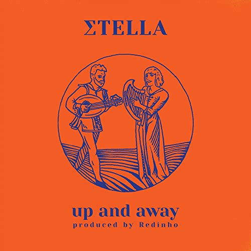 CD cover: illustration of a man with a guitar and a woman with a harp.