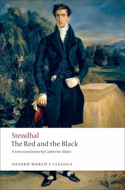 Book cover for The Red and the Black featuring a portrait of a man.