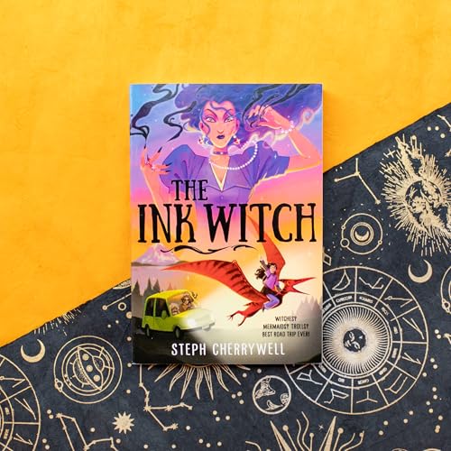 Book cover for "The Ink Witch" featuring a woman and a dragon.