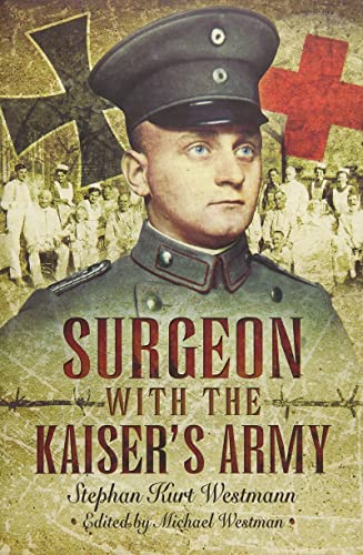 Vintage book cover featuring a German army surgeon in uniform.