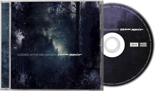 CD case with a dark, misty forest scene and artist name "Stephan Moccio".