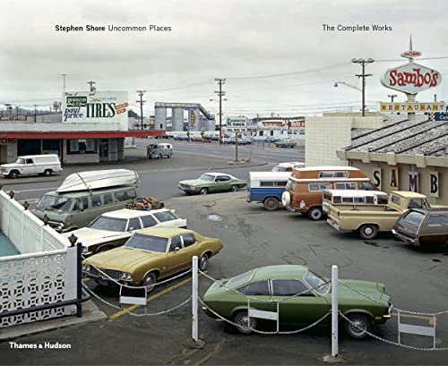 Book cover showing a parking lot with vintage cars, a restaurant sign, and buildings.