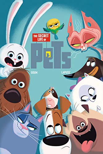 Cartoon illustration of various colorful animals from "The Secret Life of Pets".