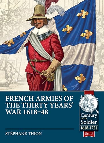 Book cover depicting a 17th-century French officer with a blue and gold flag.