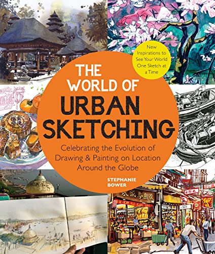 Book cover for The World of Urban Sketching featuring a collage of location sketches.