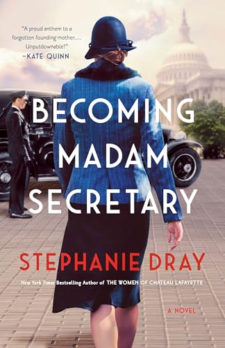 Book cover: woman in vintage attire walking toward the U.S. Capitol.